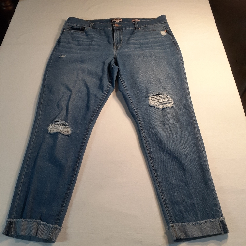 Juicy Couture skinny distressed jeans